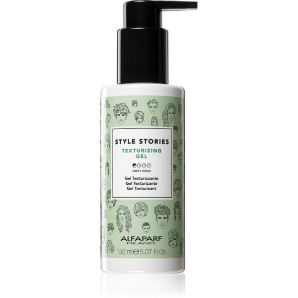 Alfaparf Milano Style Stories The Range Texturizing gel de păr cu fixare ușoară pentru volum maxim Texturizing Gel 150 ml-ro