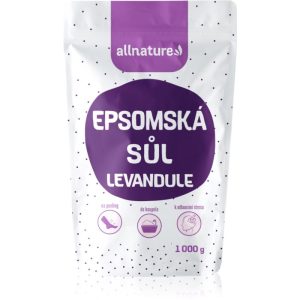 Allnature Epsom salt Lavender saruri de baie 1000 g-Țena