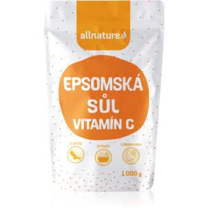 Allnature Epsom salt + vitamín C saruri de baie 1000 g-Țena
