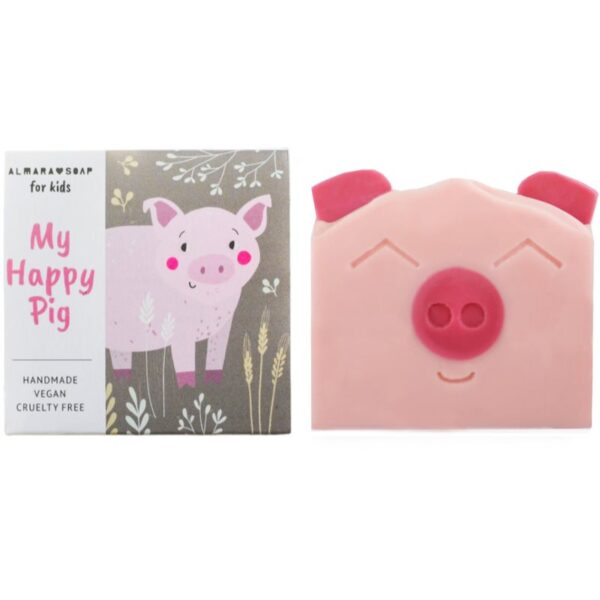 Almara Soap For Kids My Happy Pig sãpun lucrat manual cu aroma de pere cu arome de pere pentru copii 100 g-ro