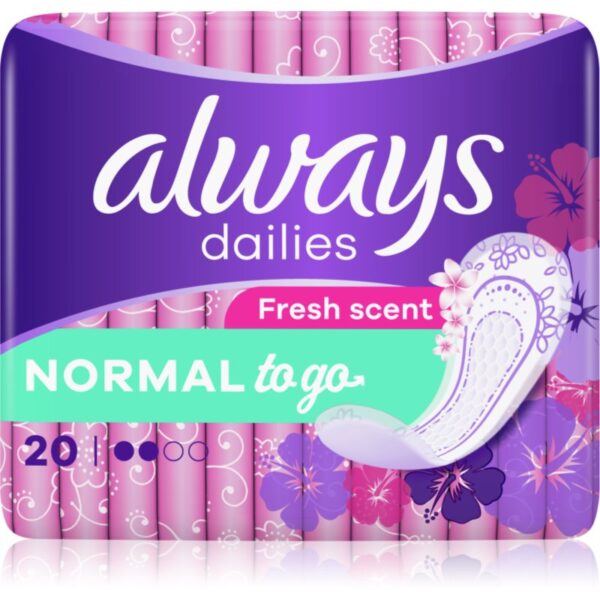 Always Dailies Normal To Go Fresh absorbante 20 buc-Țena