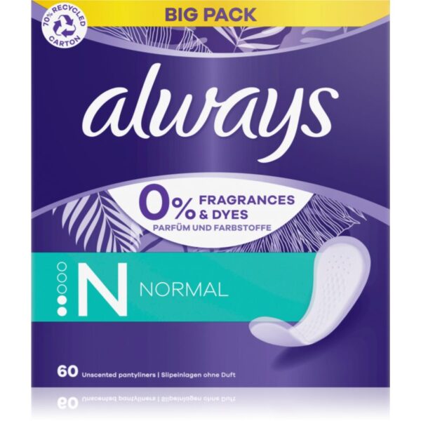 Always Daily Fresh Normal absorbante fara parfum 60 buc-ro