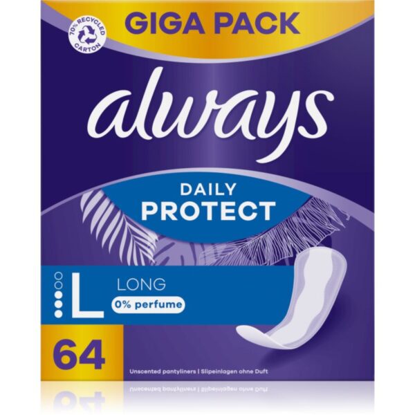 Always Daily Protect Long absorbante fara parfum 64 buc-ro