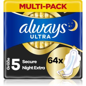 Always Ultra Secure Night Extra absorbante 64 buc-Țena
