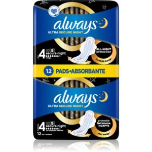 Always Ultra Secure Night absorbante 12 buc-Țena