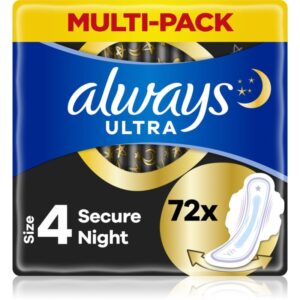 Always Ultra Secure Night absorbante 72 buc-Țena