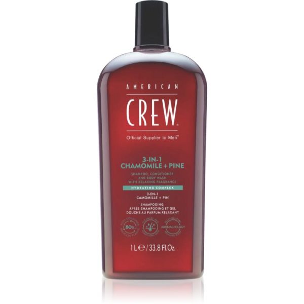 American Crew 3 in 1 Chamimile + Pine șampon