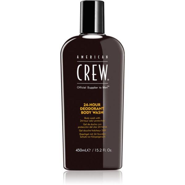 American Crew Body 24-Hour Deodorant Body Wash Gel de dus cu efect de deodorante 24 de ore 450 ml-ro
