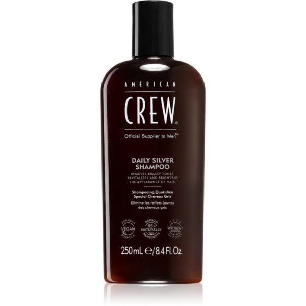 American Crew Daily Silver Shampoo șampon pentru păr alb și gri 250 ml-ro