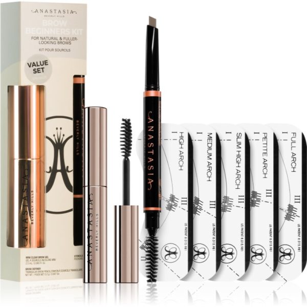 Anastasia Beverly Hills Brow Beginners Kit set pentru sprancene culoare Taupe-Țena