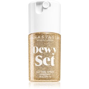 Anastasia Beverly Hills Dewy Set Setting Spray Mini stralucire intensa faciale cu parfum Coconut & Vanilla 30 ml-ro