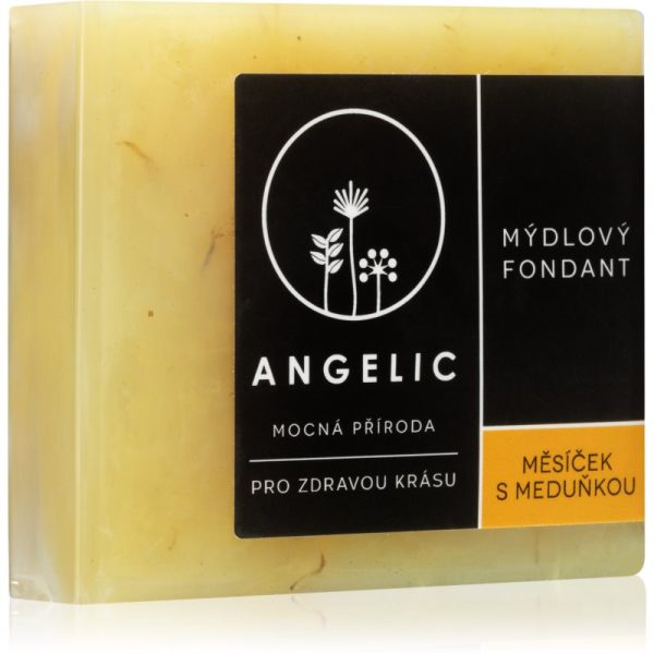 Angelic Soap fondant Calendula & Lemon balm sapun natural delicat 105 g-Țena