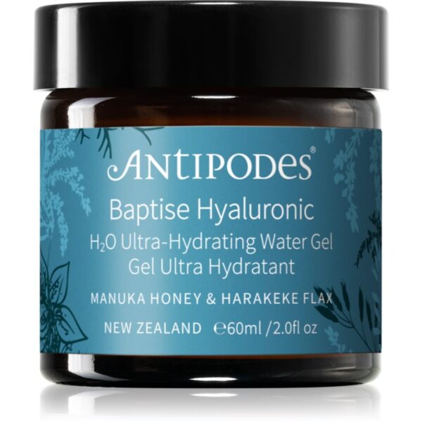 Antipodes Baptise H₂O Ultra-Hydrating Water Gel crema gel hidratanta cu textura usoara faciale 60 ml-Țena