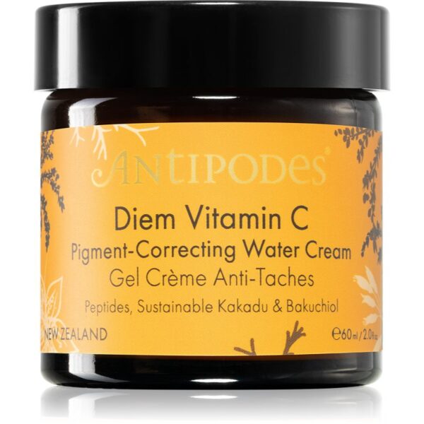 Antipodes Diem Vitamin C Pigment-Correcting Water Cream Cremă hidratantă radiance împotriva petelor pigmentare 60 ml-ro