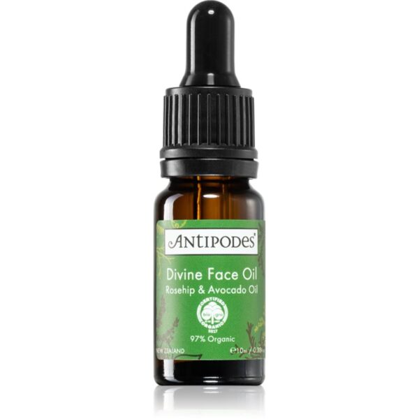 Antipodes Divine Face Oil Rosehip & Avocado Oil ser protector impotriva primelor semne de imbatranire ale pielii 10 ml-ro