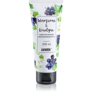 Anwen Grapes & Keratin masca pentru regenerare pentru păr Medium Porosity 200 ml-Țena