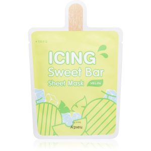 A’pieu Icing Sweet Bar Mask Melon mască textilă calmantă 21 g-ro