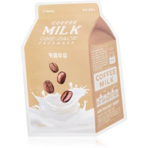 A’pieu One-Pack Milk Mask Coffee Masca hidratanta cu efect revitalizant sub forma de foaie 21 g-Țena