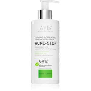 Apis Natural Cosmetics Acne-Stop Home TerApis demachiant calmant tonic pentru ten gras si problematic 300 ml-Țena