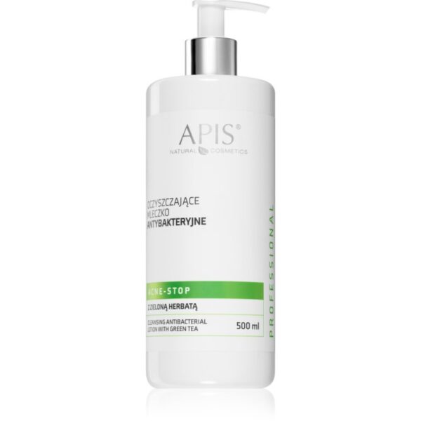 Apis Natural Cosmetics Acne-Stop Home TerApis lapte de curățare cu ceai verde 500 ml-Țena