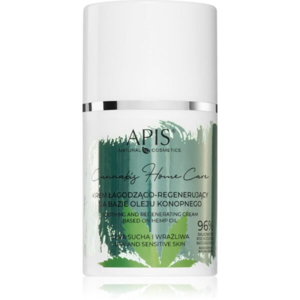 Apis Natural Cosmetics Cannabis Home Care crema hidratanta usoara pentru piele uscata spre sensibila 50 ml-ro
