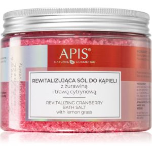 Apis Natural Cosmetics Cranberry Vitality sare de baie relaxanta cu minerale din Marea Moartă 650 g-ro