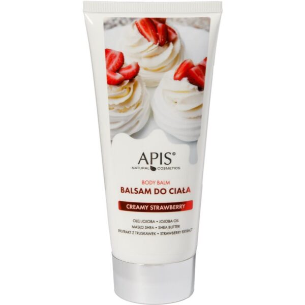 Apis Natural Cosmetics Creamy Strawberry balsam de corp hidratant 200 ml-ro