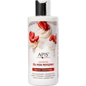 Apis Natural Cosmetics Creamy Strawberry gel de dus hidratant 300 ml-ro