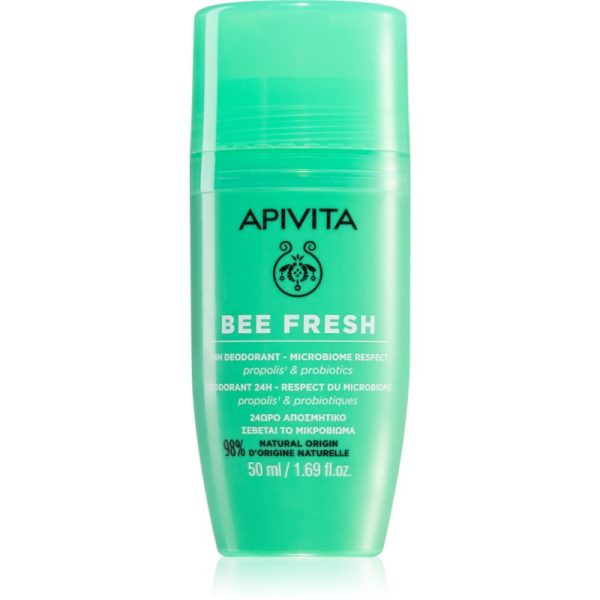 Apivita Bee Fresh Deodorant Deodorant roll-on împotriva transpirației și a mirosului neplăcut 50 ml-ro