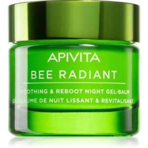 Apivita Bee Radiant Night Gel-Balm gel balsam detoxifiant pentru noapte și netezire 50 ml-ro