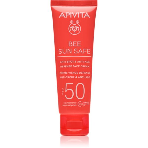 Apivita Bee Sun Safe Anti-Spot and Anti-Age Face Cream SPF 50 crema protectoare impotriva imbatranirii pielii SPF 50 50 ml-ro