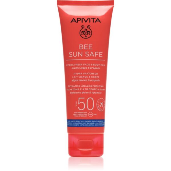 Apivita Bee Sun Safe Hydra Fresh Milk SPF50 lotiune solara pentru fata si corp SPF 50 100 ml-ro