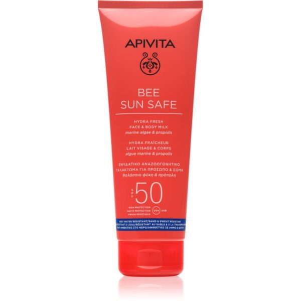Apivita Bee Sun Safe Hydra Fresh Milk SPF50 lotiune solara pentru fata si corp SPF 50 200 ml-ro