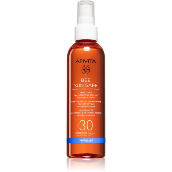 Apivita Bee Sun Safe Satin Touch Oil SPF30 ulei pentru plaja SPF 30 200 ml-ro