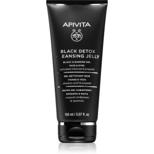 Apivita Cleansing Black Detox Cleansing Gel gel de curățare cu carbune activ pentru față și ochi 50 ml-ro