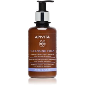 Apivita Cleansing Foam Face & Eyes spuma demachianta cu o textura cremoasa pentru față și ochi 200 ml-ro