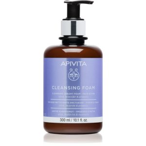 Apivita Cleansing Foam Face & Eyes spuma demachianta cu o textura cremoasa pentru față și ochi 300 ml-ro