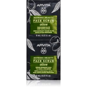 Apivita Express Beauty Exfoliating Face Scrub Olive peeling intensiv de curățare faciale 2 x 8 ml-ro