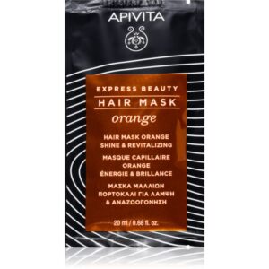 Apivita Express Beauty Hair mask Shine Orange Mască de păr cu efect revitalizant 20 ml-Țena
