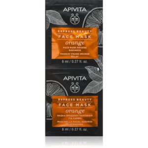 Apivita Express Beauty Radiance Face mask Orange masca iluminatoare faciale 2x8 ml-ro