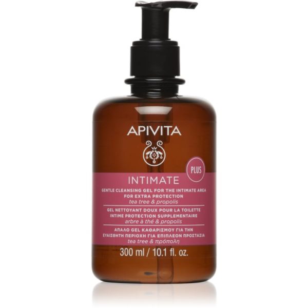 Apivita Intimate Plus Cleansing Gel gel de dus delicat spumant pentru igiena intima 300 ml-ro