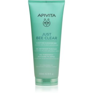 Apivita Just Bee Clear Purifying Cleanser Gel gel de curatare facial impotriva acneei 200 ml-Țena