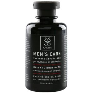 Apivita Men's Care Hair and Body Wash with Cardamon & Propolis gel de dus si sampon 2in1 250 ml-ro