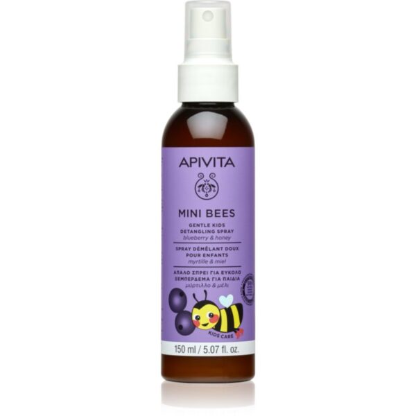 Apivita Mini Bees Gentle Kids Detangling Spray Blueberry&Honey spray pentru par usor de pieptanat 150 ml-Țena