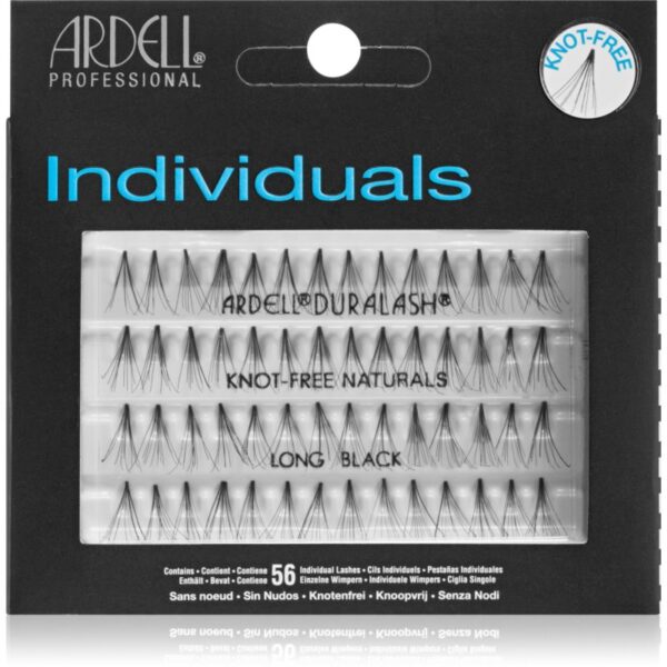 Ardell Individuals pachet cu gene fără noduri autoadezive Long Black 56 buc-Țena