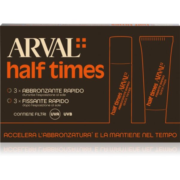 Arval Half Times Fast Tanning Bottle + Tube Set ulei protector pentru accelerarea bronzului-ro