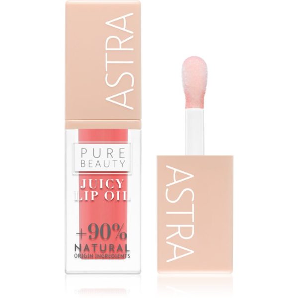 Astra Make-up Pure Beauty Juicy Lip Oil lip gloss nutritiv culoare 01 Peach 5 ml-Țena