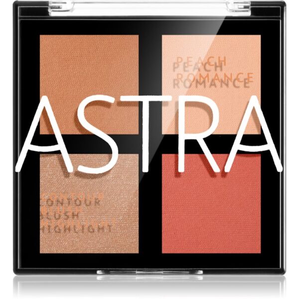 Astra Make-up Romance Palette Patela pentru conturul fetei faciale culoare 01 Peach Romance 8 g-ro
