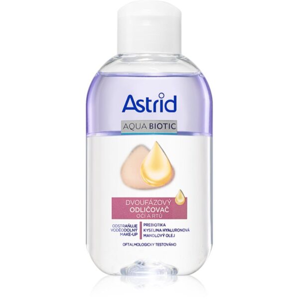 Astrid Aqua Biotic două faze pentru îndepărtarea machiajului de pe ochi și buze 125 ml-ro