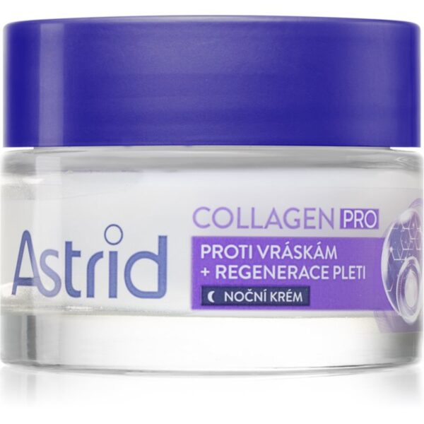 Astrid Collagen PRO crema de noapte împotriva tuturor semnelor de imbatranire efect regenerator 50 ml-Țena